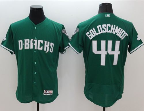 Diamondbacks #44 Paul Goldschmidt Green Celtic Flexbase Authentic Collection Stitched MLB Jersey - Click Image to Close